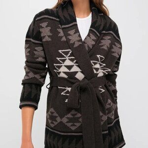 Tuckernuck Wool Blend Ranch Teddy Wrap Cardigan size small